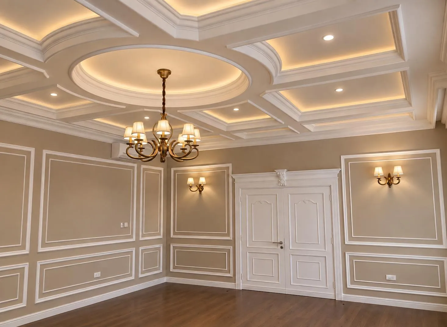 Refined Wall Wainscoting & Ceiling Trays