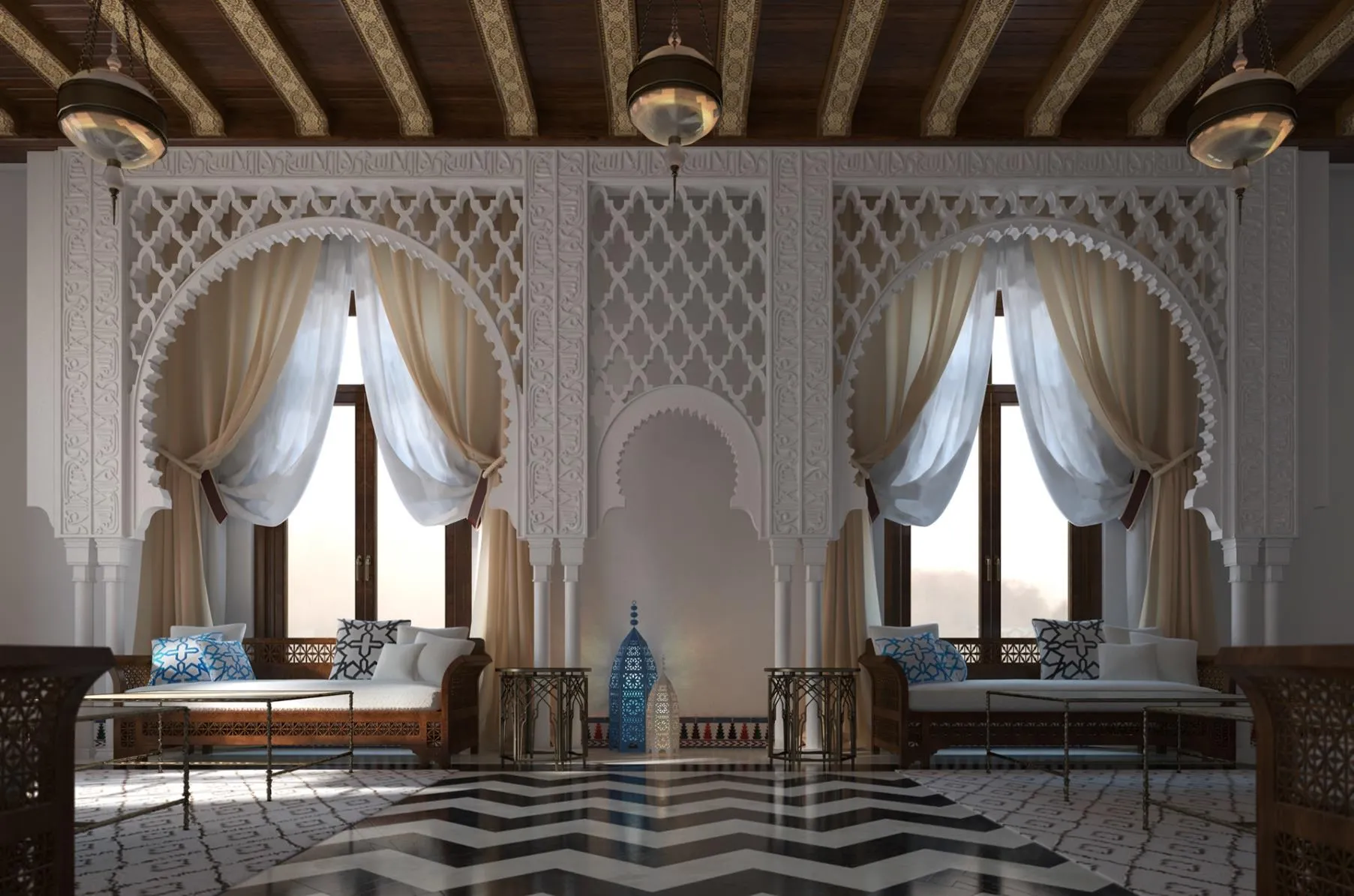 Sovereign Courtyard Arcade & Marble Colonnade