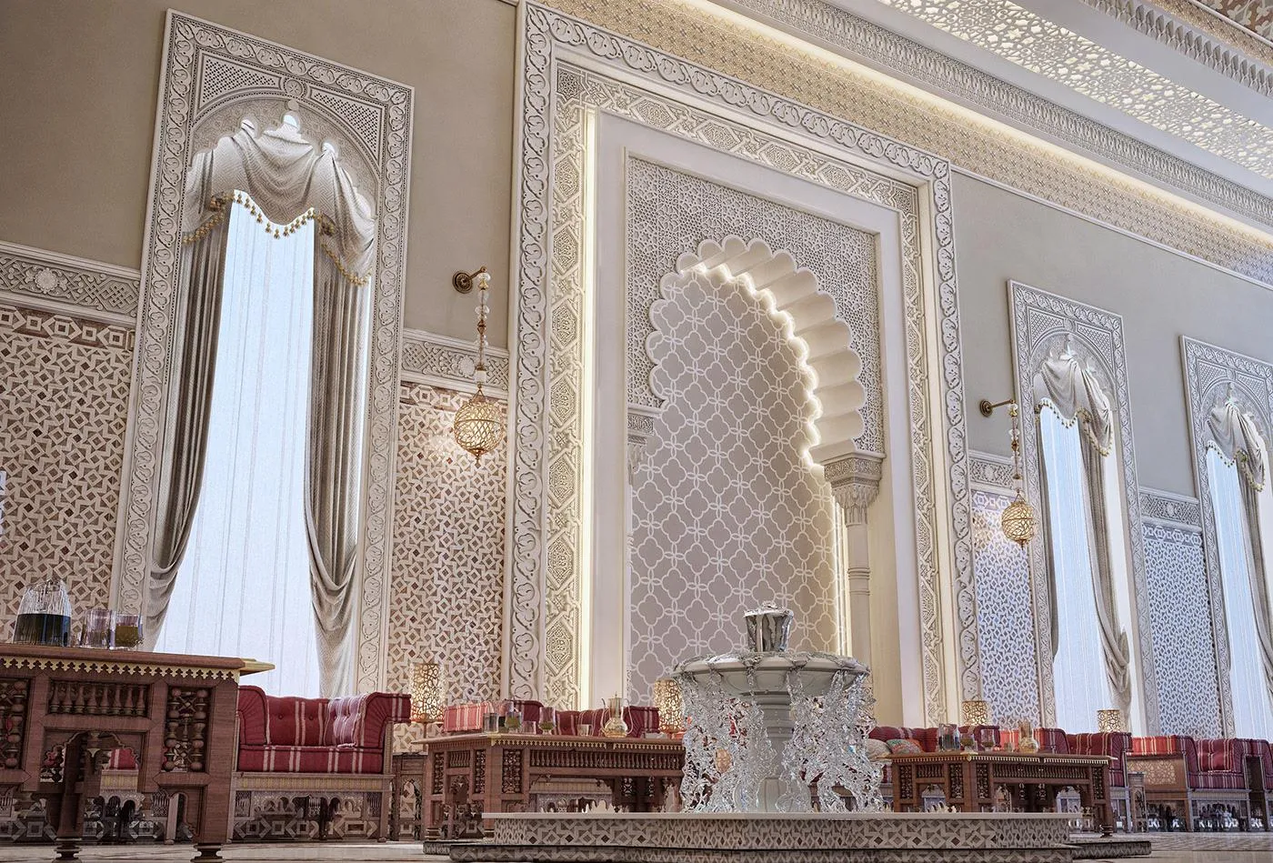 Harmonized Gypsum, Zellige & Cedar Woodwork