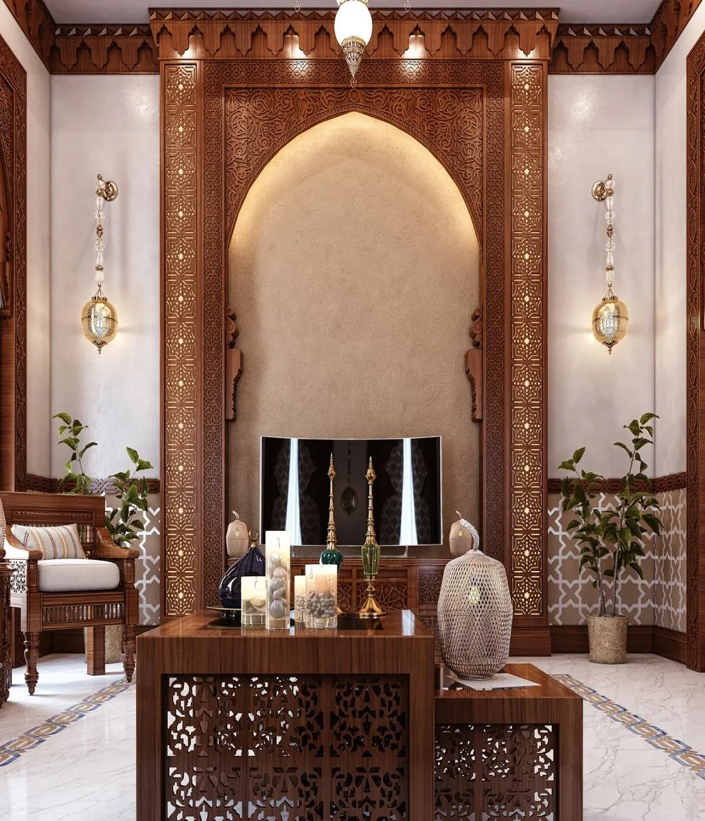 Handcrafted Brass Lantern & Niche Setting