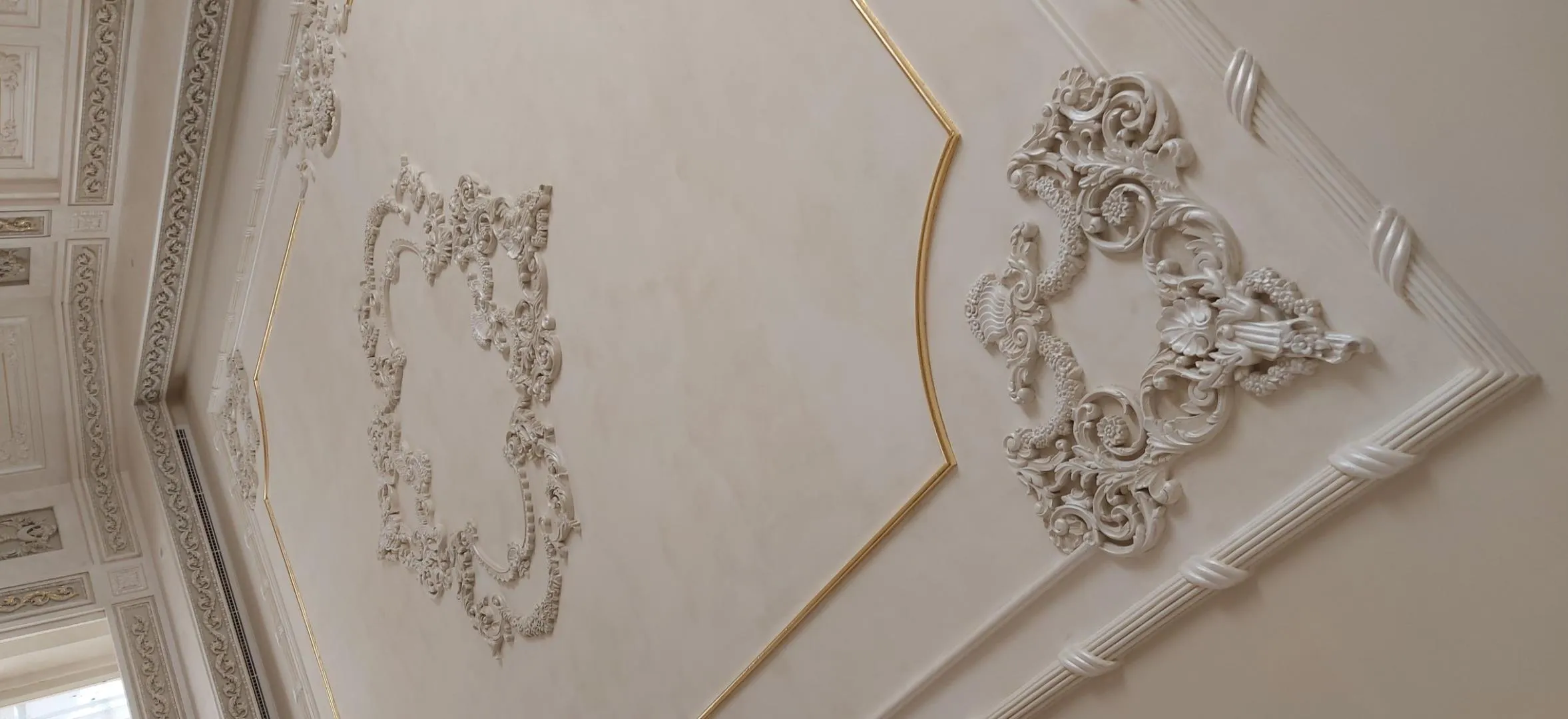 Sovereign 24K Gold Leaf Ceiling Relief