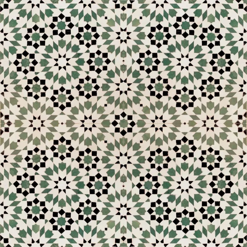 Octagonal Star Medallion Tilework